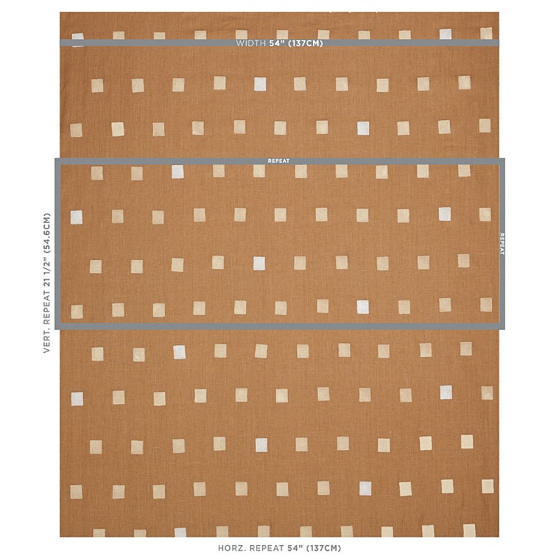 Tissu en bloc Schumacher x Caroline Z Hurley, Chameau