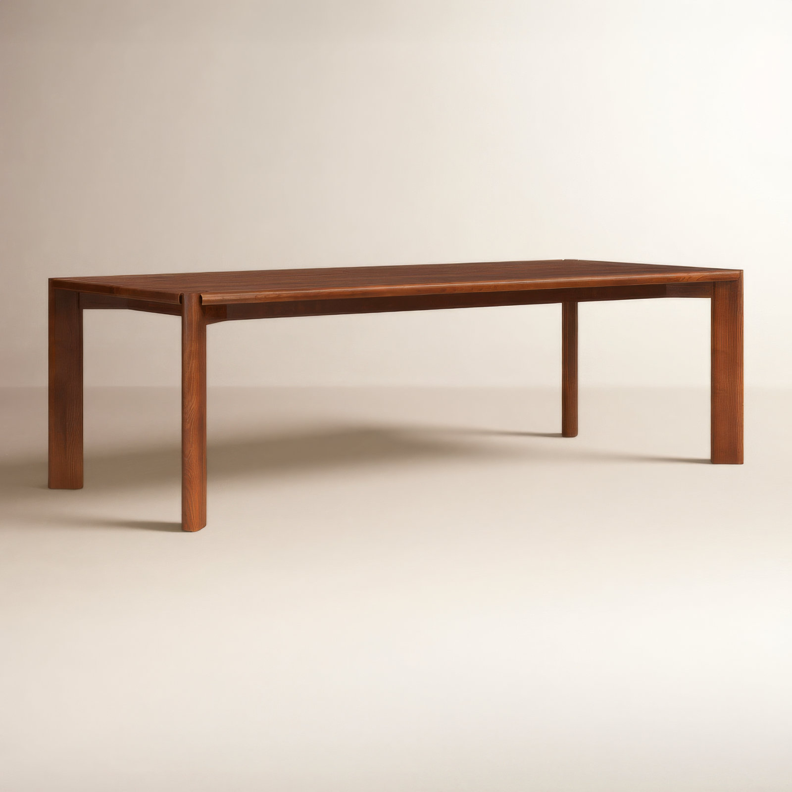 Leola Ash Solid Wood Dining Table,  Brown