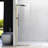 UKH07B 24-1/2 in. W x 80 in. H Frameless Fixed Shower Glass Panel  with U-Channel in and 3/8 in. Clear Glass in Chrome-123253522-123253516