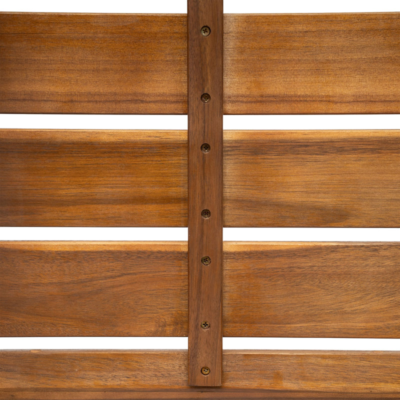 Chaise de salle à manger d'extérieur en bois d'acacia (ensemble de 2)