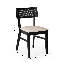 Elnathan Natural Fabric Rattan Back Dining Chairs