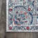 Lazo Modern Persian Vintage Light Gray/Red Rug