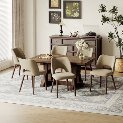 Chaise d'appoint rembourrée en velours avec pieds en bois Modern