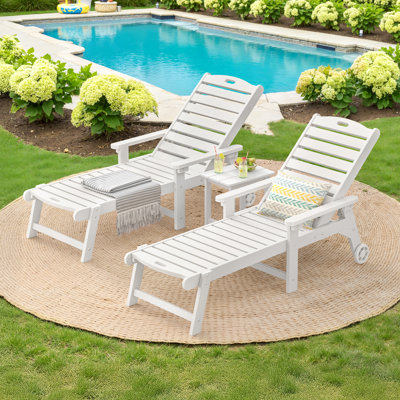 Outdoor Chaise Lounge Set of 2