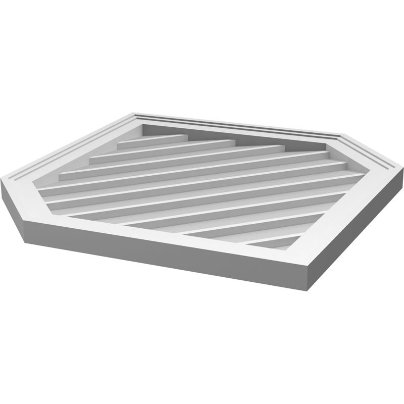 Ventilé vertical à pignon vertical 11/12 po, H 32 po x l 26 po x P 1,5 po