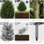 32"Artificial Simulation Cedar Suit Tower Shaped Leaf Fake Tree (Set of 2)-1880783850