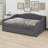 Upholstered Daybed With Light And Trundle-1519514645
