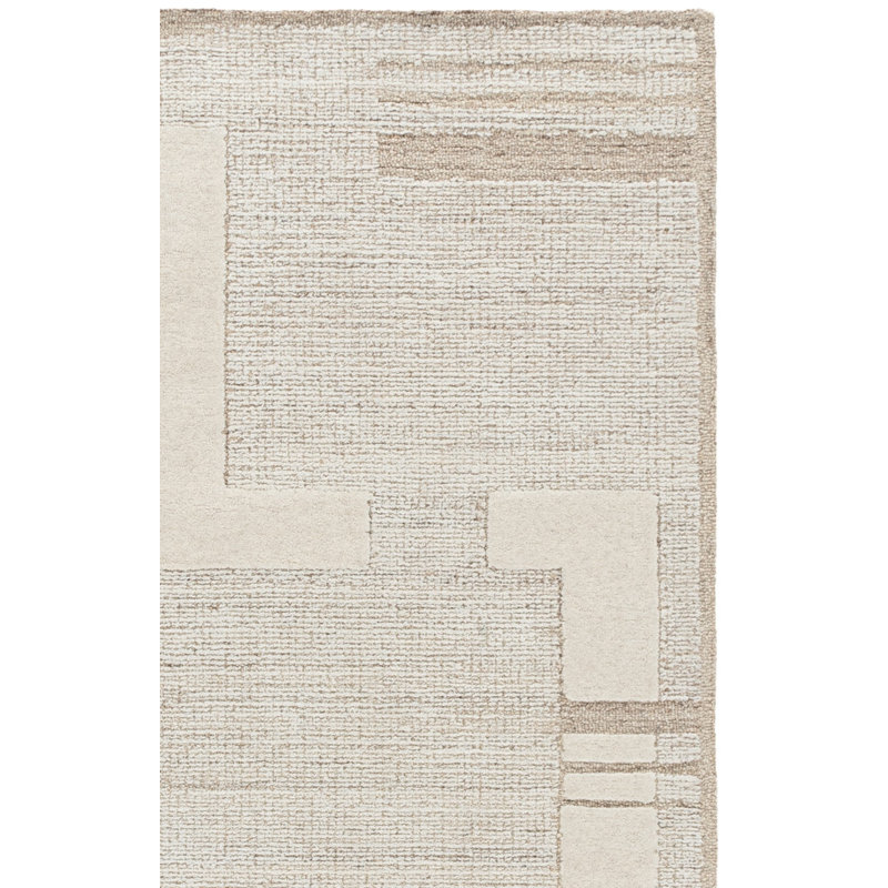 Harvest Hand Tufted Wool; Cotton Geometric Indoor Rug, 5'-0" x 8'-0" Rectangle