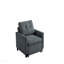 Fauteuil convertible 35 po gris foncé tissé