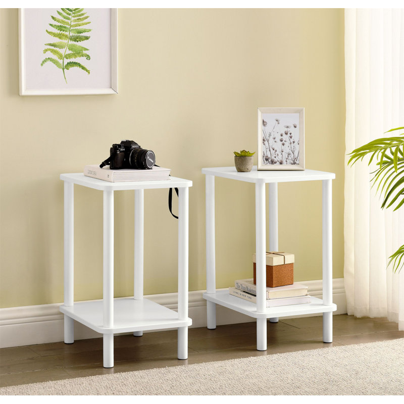 Darlys 15.75'' W Nightstand, White, White