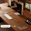 Bureau en bois massif en forme de L brun noyer + en fer avec bureau à 3 tiroirs-1970715991-1970715984