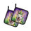 Bull Terrier King of Mardi Gras - paire de poignées