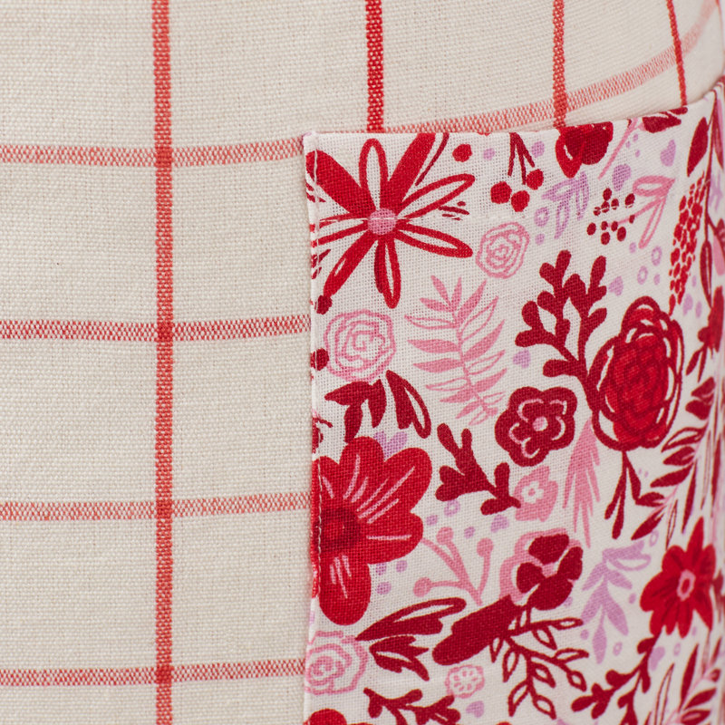 Valentine's Day Checkered Bib Apron