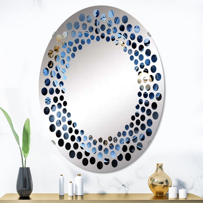 Miroir mural oval, L 24 po x H 36 po