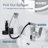 MASO Touchless Pull-Down Bathroom Sink Faucet, 2 Spray Modes, Temperature Display (°F), Motion Sensor, 360° Swivel, Single Handle, 1 or 3 Hole, Deck Plate, Vanity, Laundry & Bar,  Polished Chrome-126101713