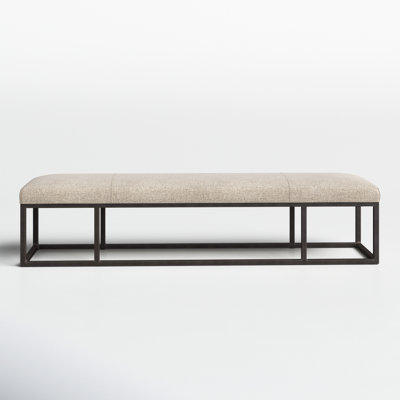 Roux Polyester Upholstered Bench