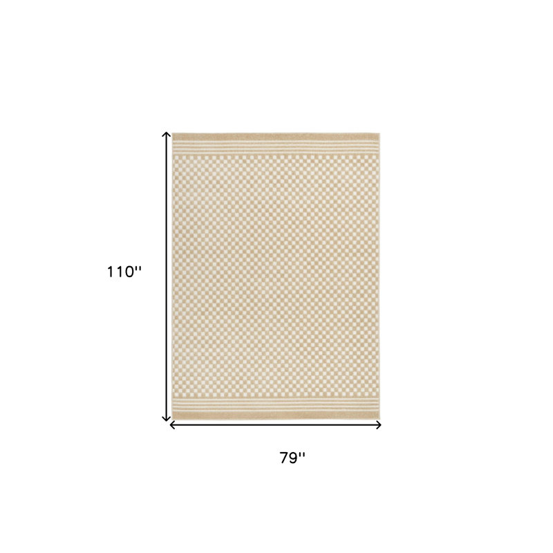 Tapis brun clair 7 'x 9'