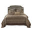 Ensemble de couvre-lit réversible en jacquard luxueux pour très grand lit 5 pièces-129685095