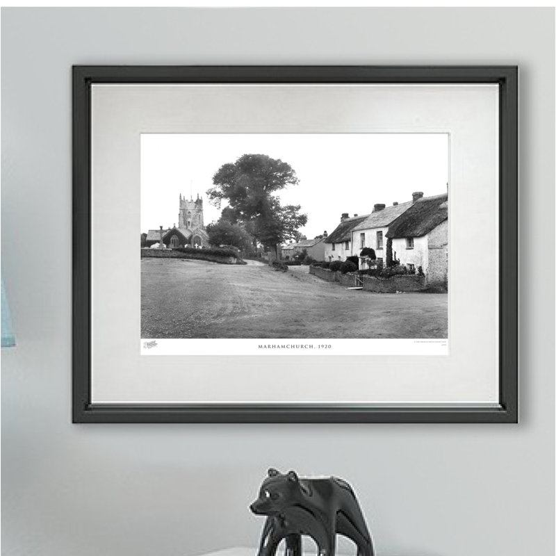 Marhamchurch, 1920 - Single Picture Frame Print, 40cm H x 50cm W x 2.3cm D