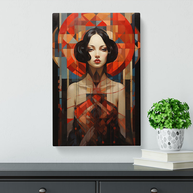 Courtesan Geometric - Print, 76cm H x 50cm W x 3cm D