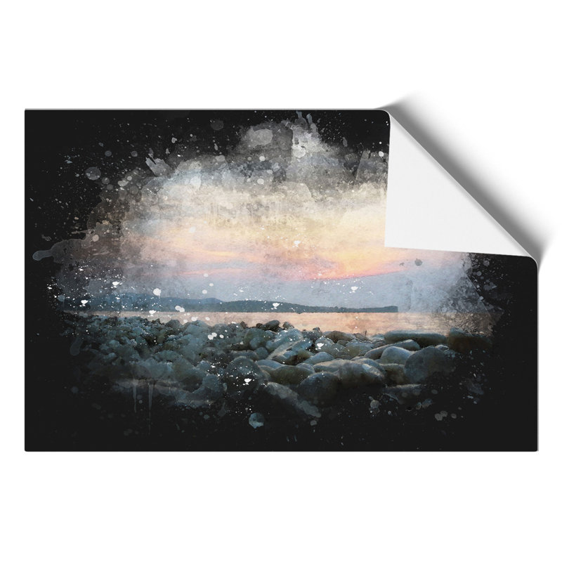 A Pebble Beach - No Frame Print, 42cm H x 59cm W x 0.1cm D