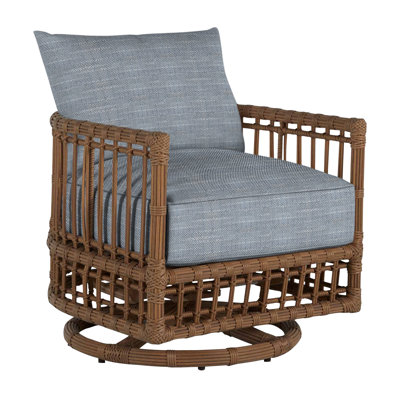 Newport Barrel Swivel Chair - Burlap