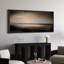 «Relaxing Calm Moody Dark Abstract Landscape», impression sur toile encadrée surdimensionnée-111654048-111654047