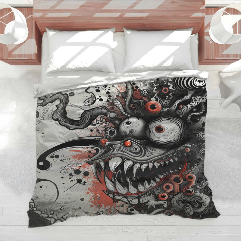 Monster Bedding Abstract Comforter Eclectic, King