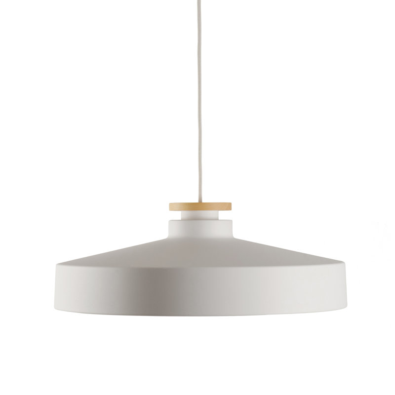Pendant Street L Flat Black, White/Nature