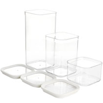 Martha Stewart 3-Piece Plastic Stackable Container Set, Mint Green -  20587732