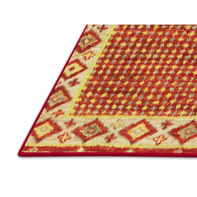 Abstract Indoor Rug, Rectangle 7' x 9'