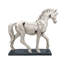 Sculpture cheval à finition craquelée