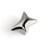 Titanium Silver Novelty Star-Shape Brass Knob