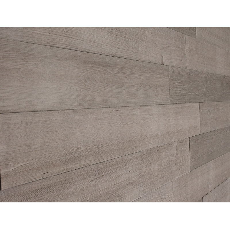Light Grey Pine Peel and Stick Wooden Wall Panels