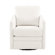 Plush Fabric Swivel Chair