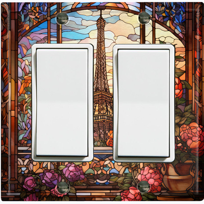 Nature Themed 2 - Gang Toggle Light Switch Standard Wall Plate
