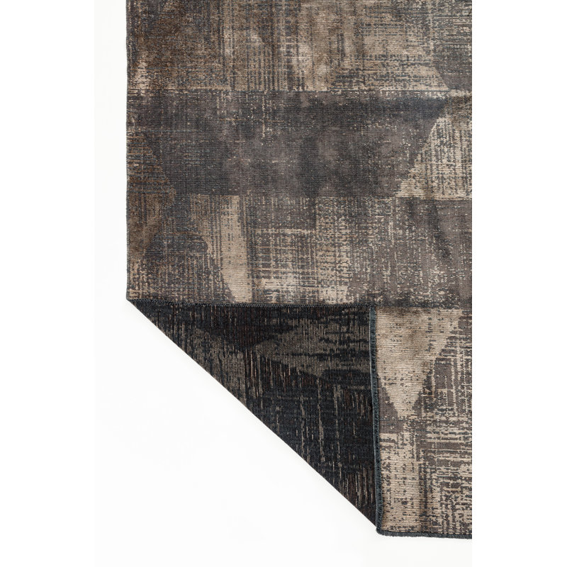 Rapture Beige/Brown Abstract Luxury Area Rug, Rectangle 7'10" x 11'2"