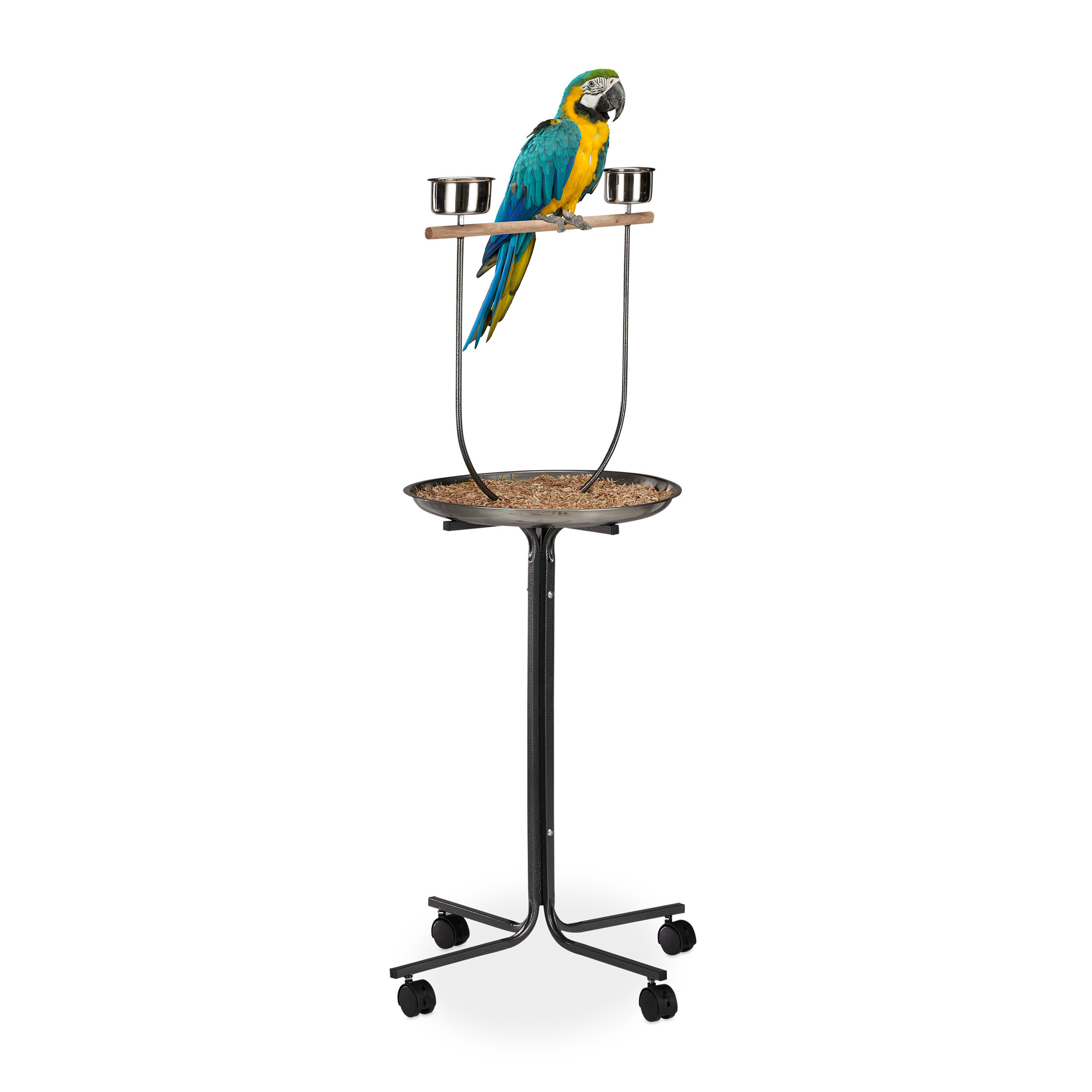 Floor standing shop bird perch