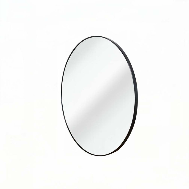 Miroir mural pour salle de bain, 24 po x 24 po, Noir