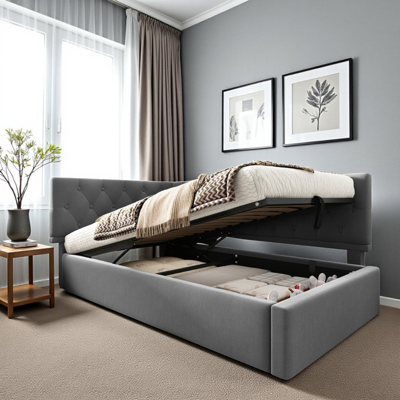 Upholstered, Grey
