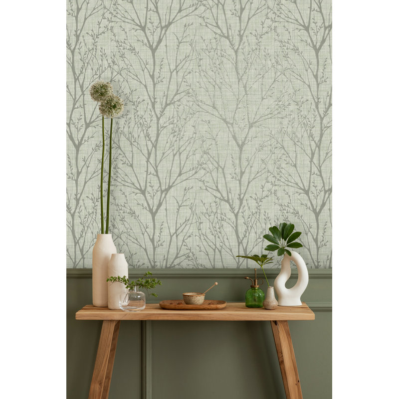 10m x 53cm Wallpaper Roll, Green