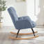Chaise berçante capitonnée et rembourrée avec structure en métal-1785527968