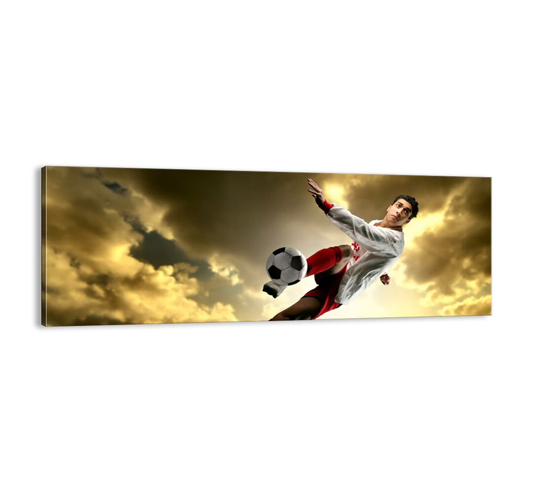 Football Sky" - Ungerahmter Kunstdruck auf Leinwand