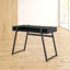 Glass Top Metal Base Writing Desk