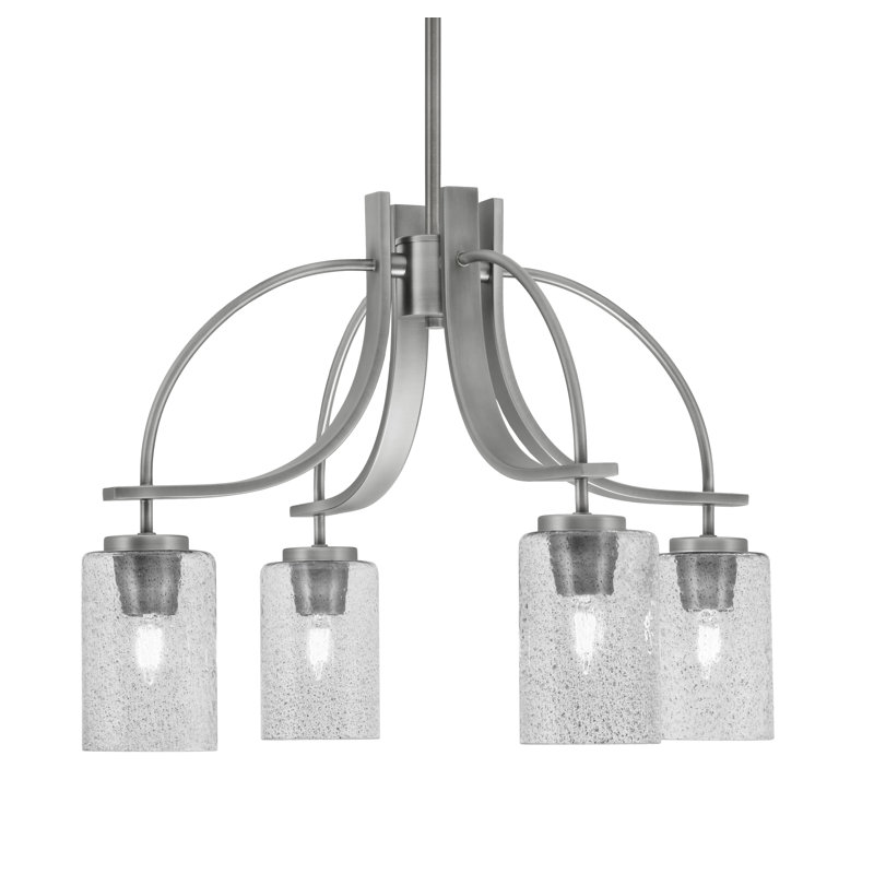 Lustre Cavella Light, H 15,75 po x l 23,5 po x P 23,5 po, 4, Graphite
