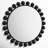 Asana Metal Round Wall Mirror-2126998655