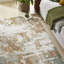 Abstract Rust Washable/Stain Guarded Area Rug-1966259090