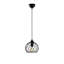 Lustre noir élégant avec structure en métal, 7,9 x 7,9 x 45,3 pouces | IP20, douille E27 pour ampoule de 40 W maximum (non incluse) | Parfait pour la salle à manger et les espaces de vie, conception moderne avec finition durable-1872976261