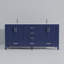 Ensemble de meuble-lavabo double l 84 po x P 22 po avec comptoir en quartz blanc et robinet-981737953-981737954