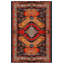 Tapis en coton et polyester à imprimé numérique Nomad Spirit Collection - rouge-1902419487